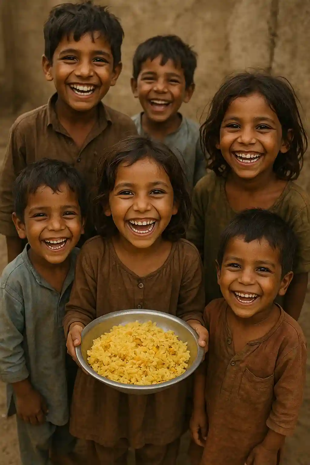 About Sarfraz Kayani Foundation – volunteers distributing food to the poor and needy